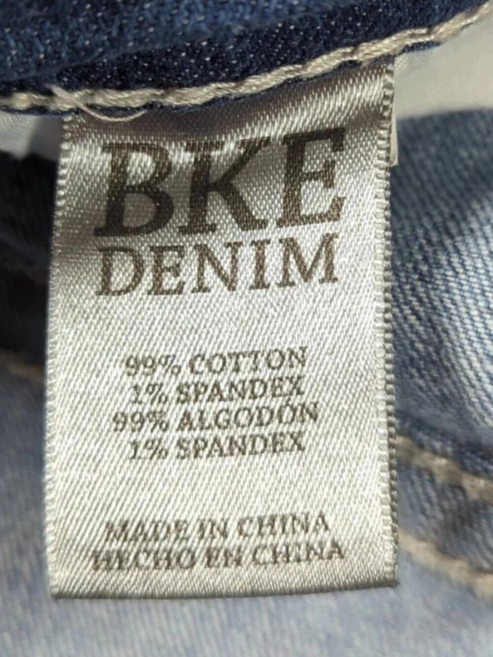 BKE Derek Jeans Mens 33L (Fit 36x33) Bootleg Stretch Denim Whiskers Cowboy Rodeo - Picture 8 of 8
